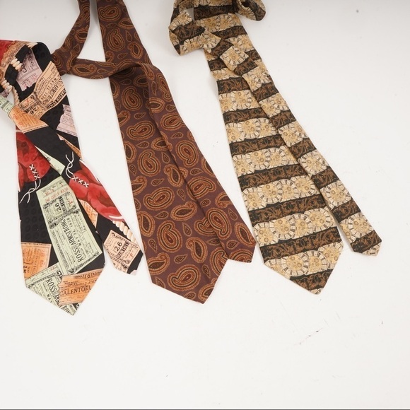 Lot of Three Silk Ties, Paul Stuart, Nicole Miller and‎ Robert Talbott​ - Picture 2 of 5
